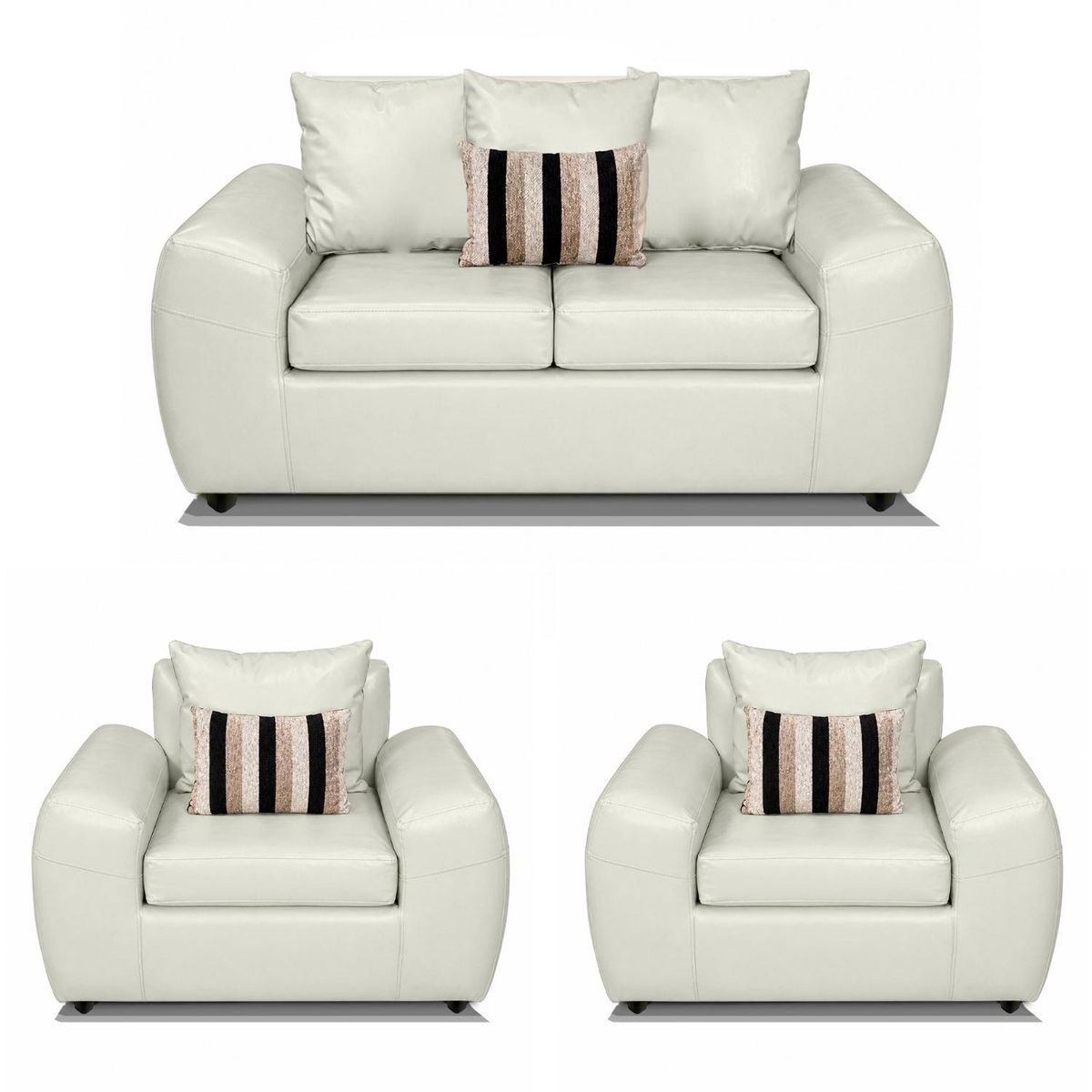 COMERCIALIZADORA ELEGANT DETAIL - Juego Living Sato 211 Pu Comercializadora Elegant Detail