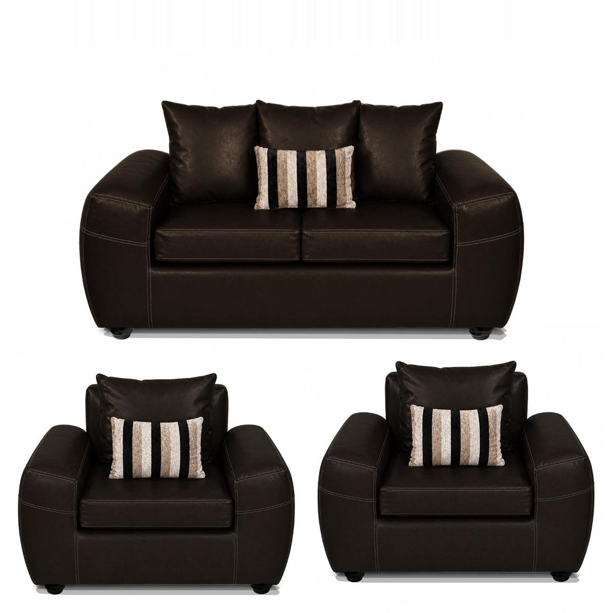 COMERCIALIZADORA ELEGANT DETAIL - Juego Living Sato 211 Pu Comercializadora Elegant Detail