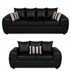 COMERCIALIZADORA ELEGANT DETAIL - Juego Living Sato 3+2 Pu