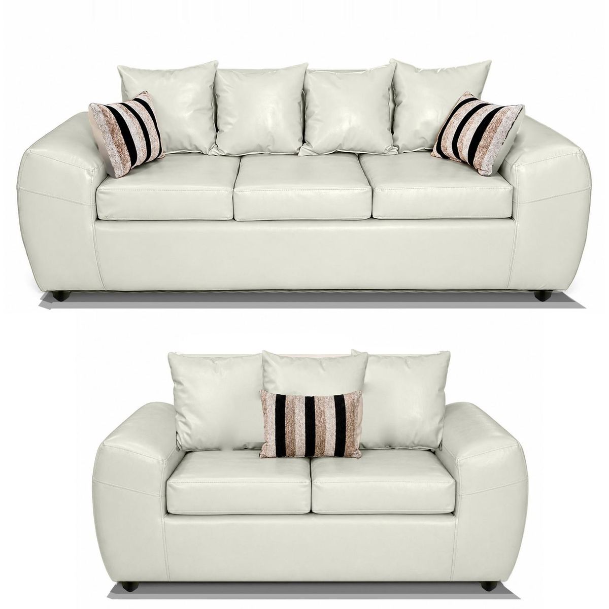 COMERCIALIZADORA ELEGANT DETAIL - Juego Living Sato 3+2 Pu Comercializadora Elegant Detail
