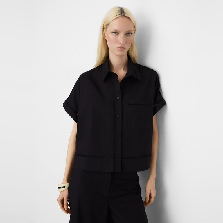 Camisa Manga Corta 100% Algodón Mujer