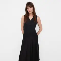 ADOLFO DOMINGUEZ - Vestido Largo Lino Mujer