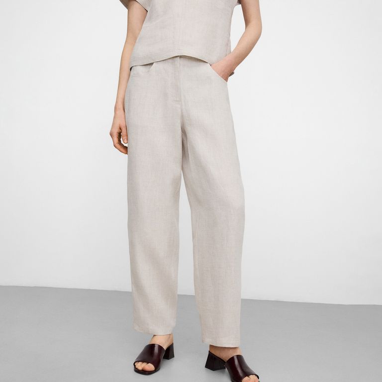 Pantalón 100% Lino Mujer