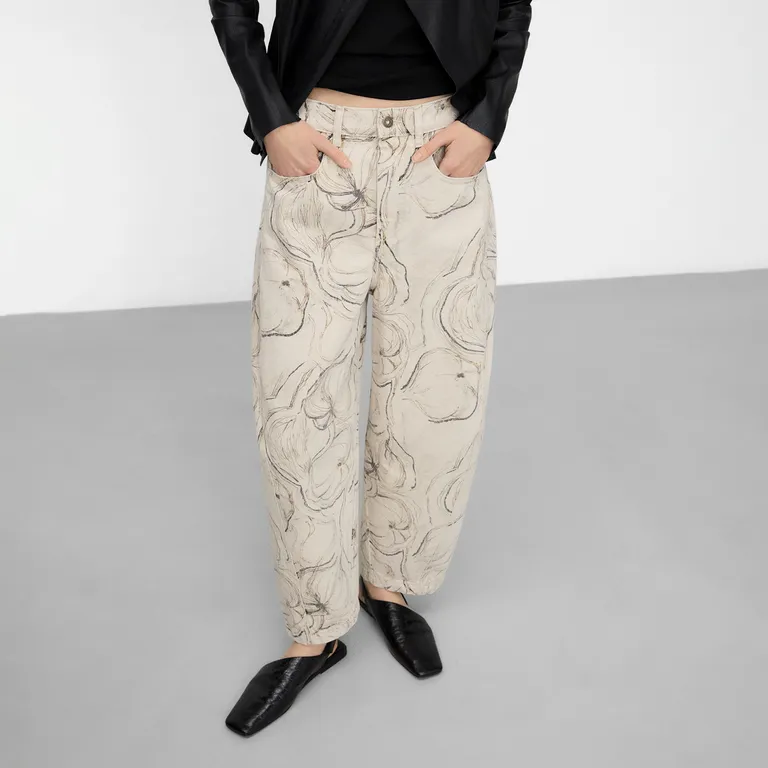 Pantalón Estampado 100% Algodón Mujer