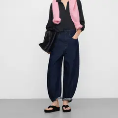ADOLFO DOMINGUEZ - Jeans Barrel 100% Algodón Mujer