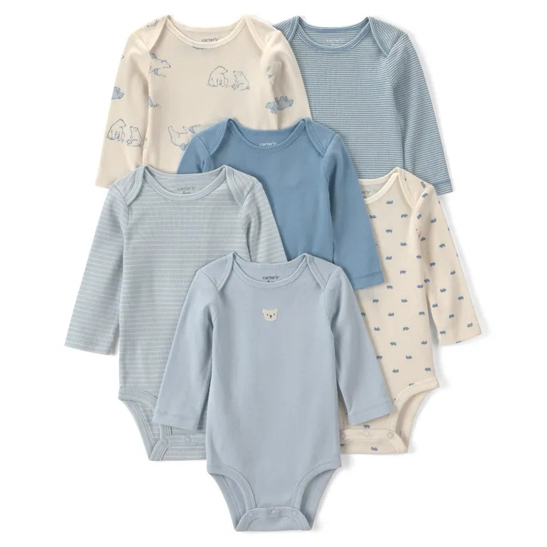 Pack 6 Bodys Algodón Bebé Unisex