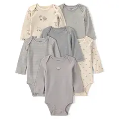 CARTER'S - Pack 6 Bodys Algodón Bebé Unisex