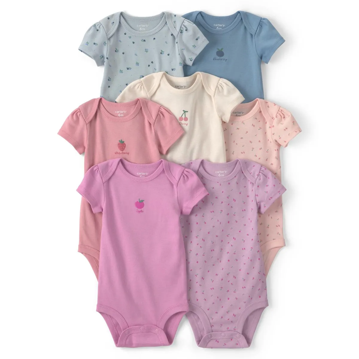 CARTER'S - Pack 7 Bodys Algodón Bebé Niña Carter's
