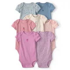 CARTER'S - Pack 7 Bodys Algodón Bebé Niña