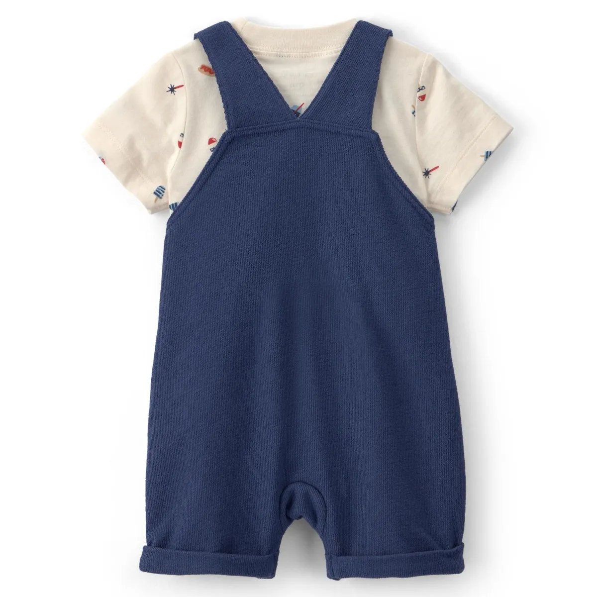CARTER'S - Conjunto 3 Piezas Polera, Jardinera Y Gorro Bebé Niño Carter's
