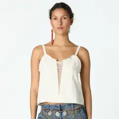 NICOLI - Top Detalle Cintas Mujer