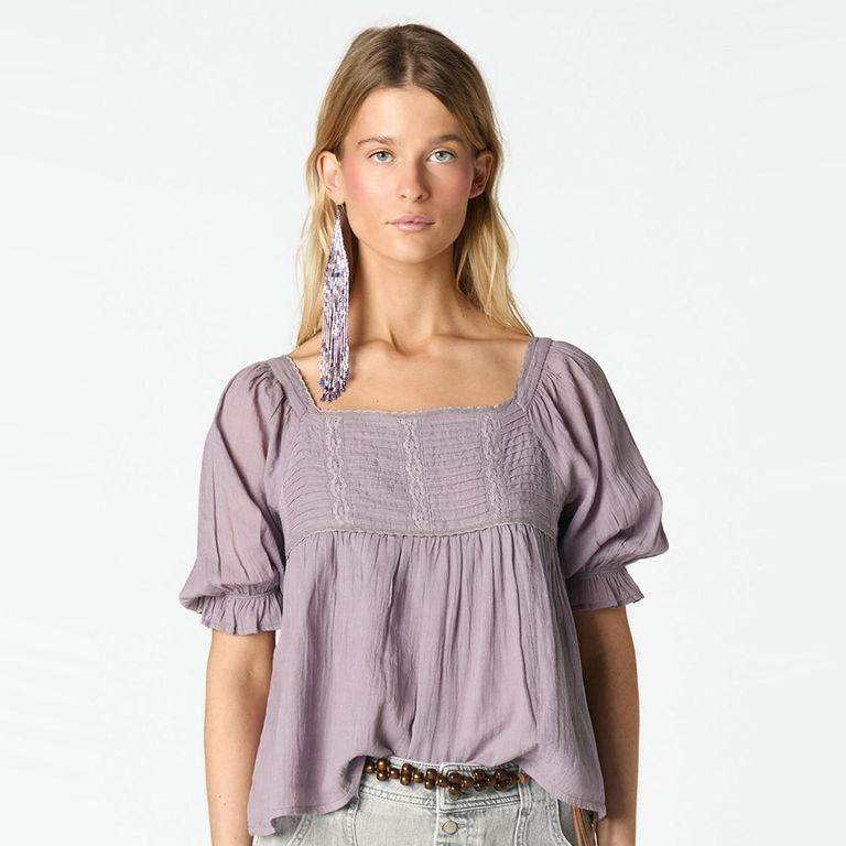 Blusa Jaretas 100% Algodón Mujer