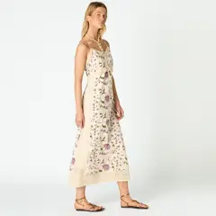 NICOLI - Vestido Estampado Floral 100% Algodón Mujer