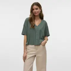 VERO MODA - Blusa Lino Mujer