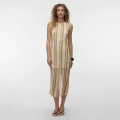 VERO MODA - Vestido Tejido Estampado Mujer