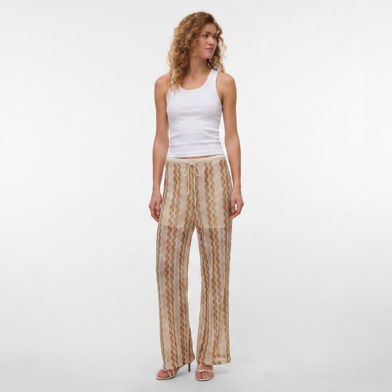 Pantalon Tejido Estampado Mujer
