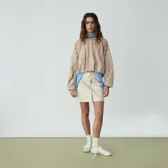 LAAGAM - Falda Short Lena Efecto Cuero Mujer