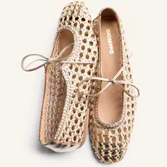 GIOSEPPO - Zapato Casual Trenzado Mujer Plata Cuero