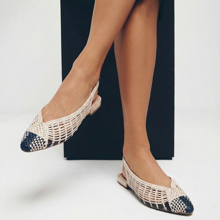 Zapato Casual Trenzado Mujer Blanco Cuero