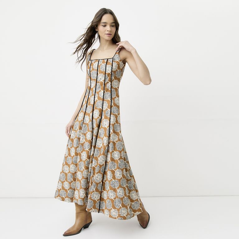 Vestido Estampado Algodón Mujer