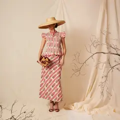 COOSY - Vestido Estampado 100% Algodón Mujer