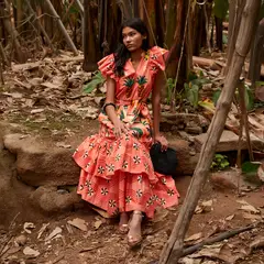 COOSY - Vestido 100% Algodón Mujer