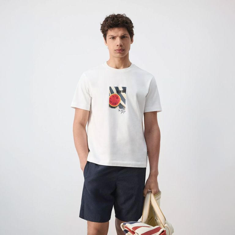 Polera 100% Algodón Estampada Hombre