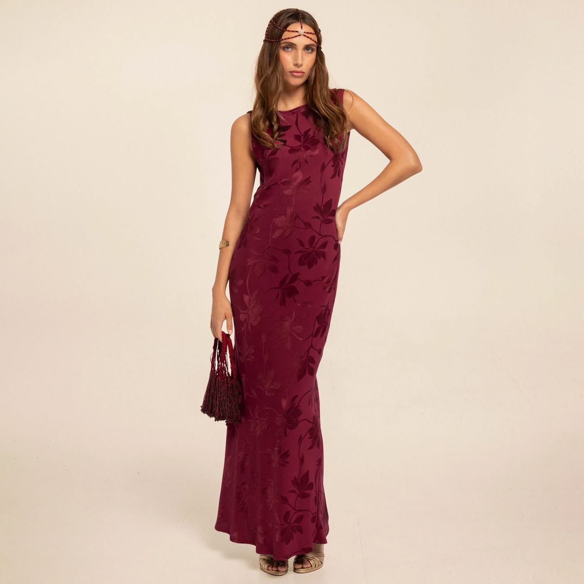 THE-ARE - Vestido Estampado Espalda Abierta Mujer The Are
