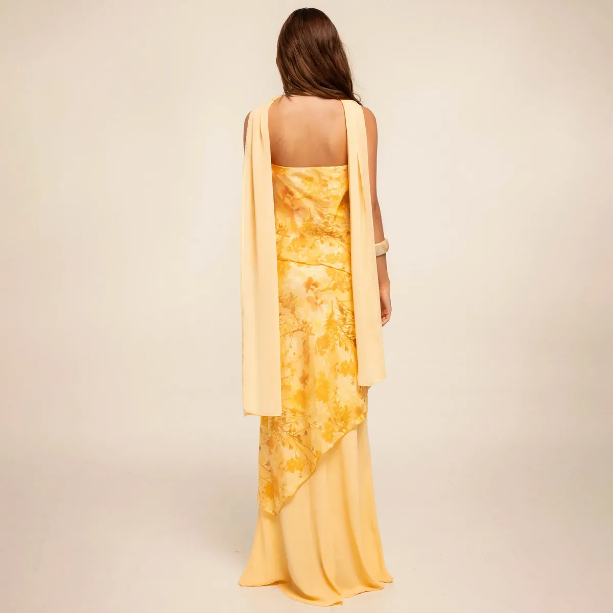 THE-ARE - Vestido Estampado Strapless Mujer The Are