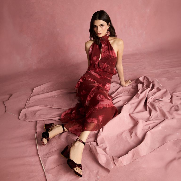 Vestido Estampado Vuelos Mujer The Are
