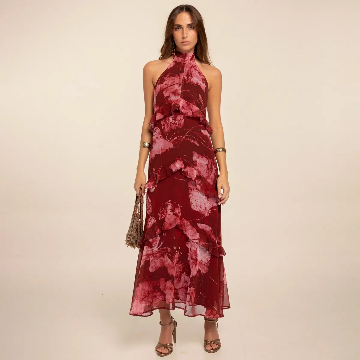THE-ARE - Vestido Estampado Vuelos Mujer The Are