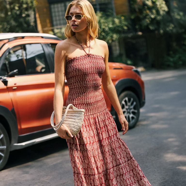 Vestido Largo Estampado Mujer