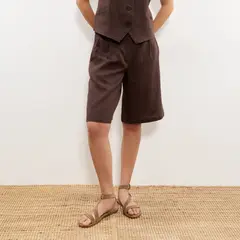 BROWNIE - Bermuda 100% Lino Mujer
