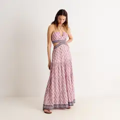 BROWNIE - Vestido Largo Cut Out Tye Dye Mujer