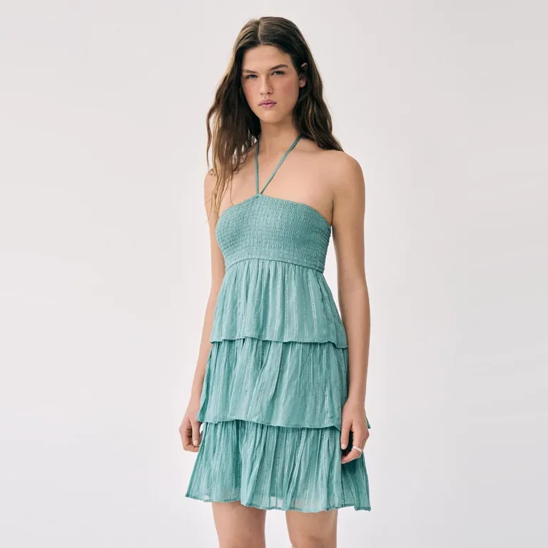 Vestido Volantes Mujer
