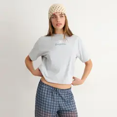 BROWNIE - Polera Print Glitter 100% Algodón Mujer