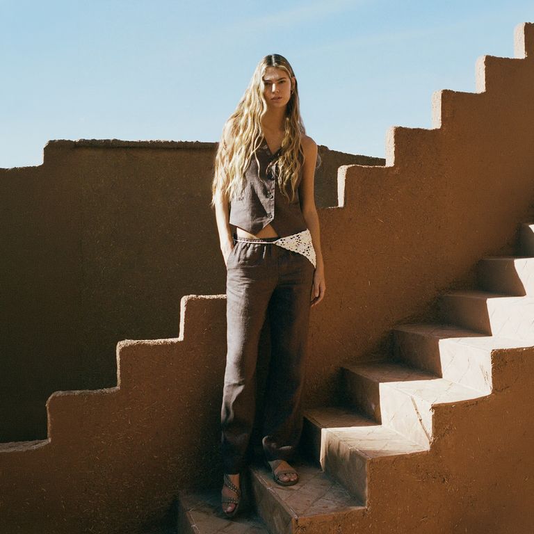 Pantalon 100% Lino Mujer