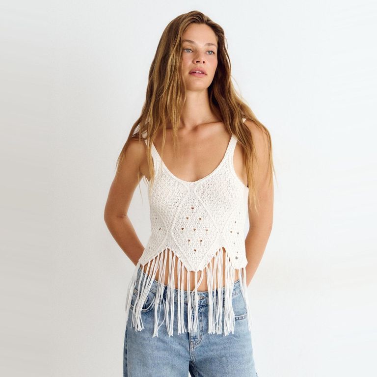 Top Crochet Mujer