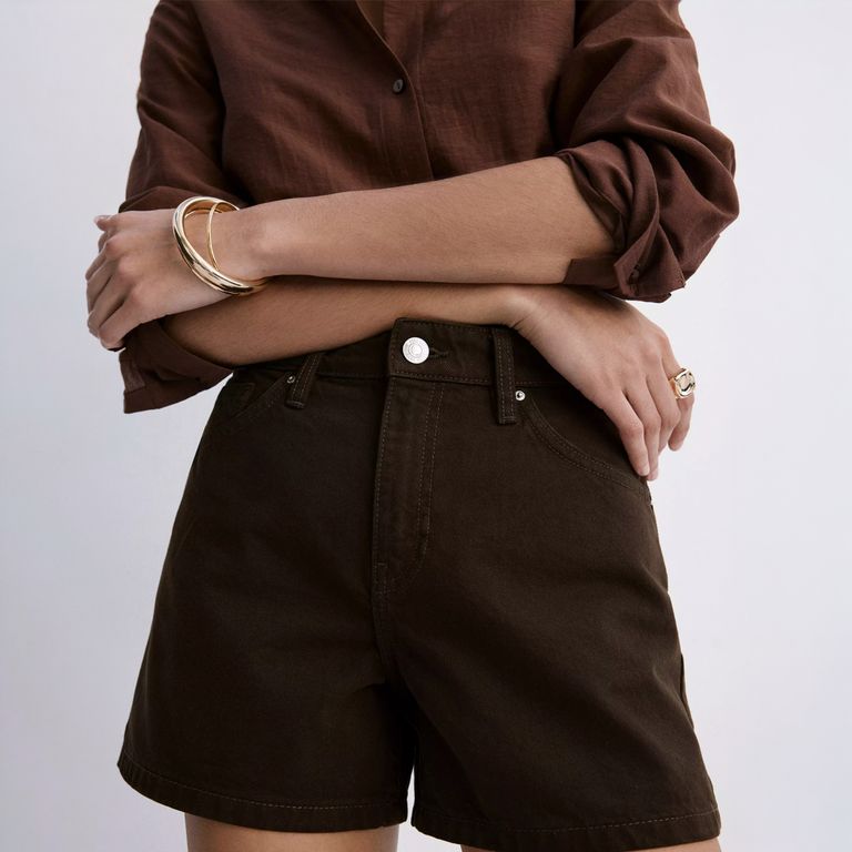 Shorts Vaqueros Rectos Mujer