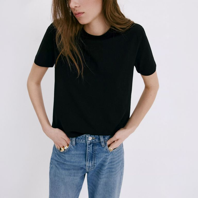 Polera Algodón Cuello Redondo Mujer