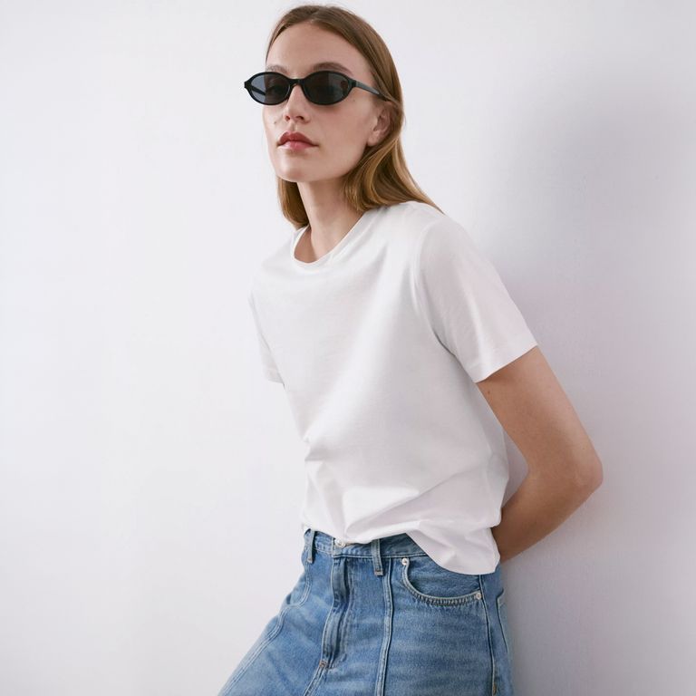 Polera Algodón Cuello Redondo Mujer