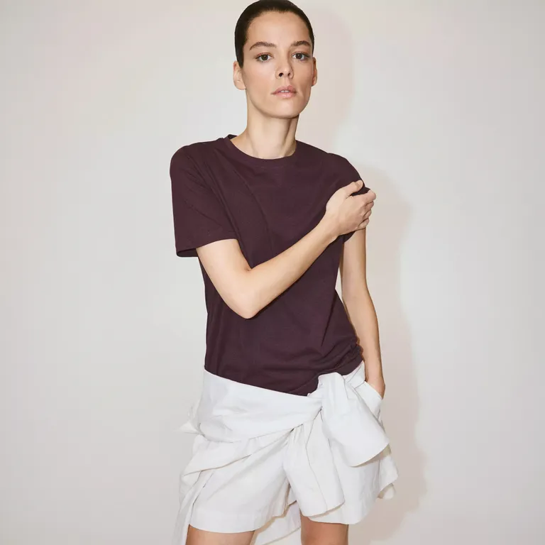 Polera Algodón Cuello Redondo Mujer