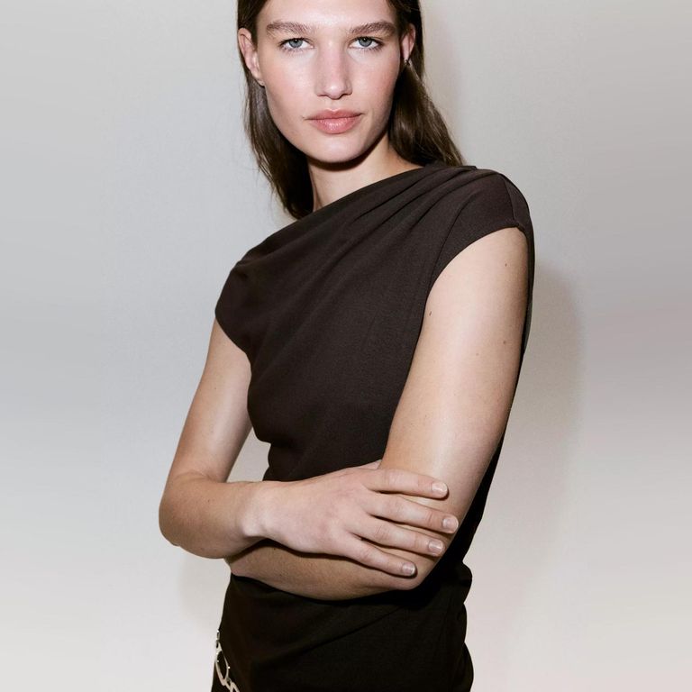 Polera A Fruncida Mujer