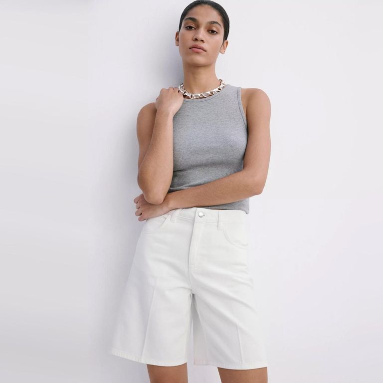 Bermudas Vaqueras Rectas Mujer