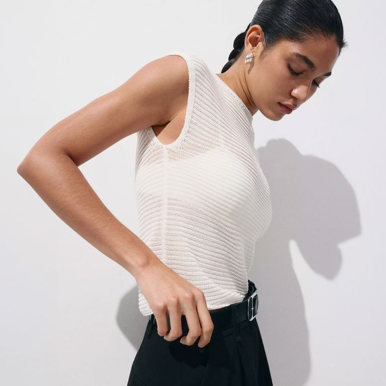 Jersey Punto Manga Corta Mujer