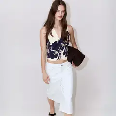 MANGO - Vest Lyocell Estampado Floral Mujer