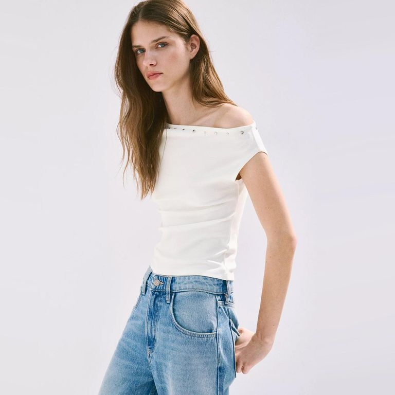 Polera A Tachuelas Mujer
