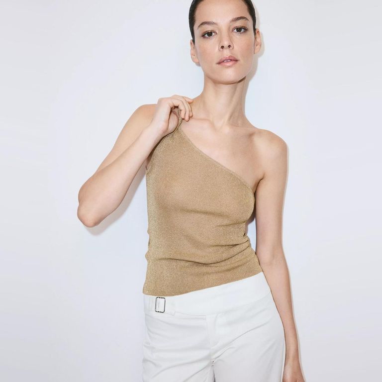 Top Punto Asimétrico Mujer