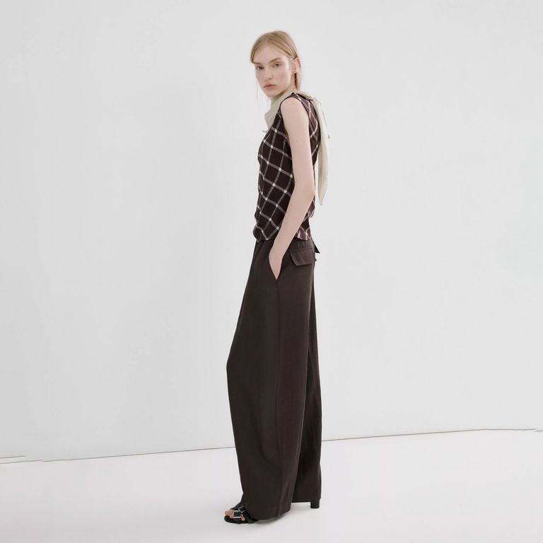 Pantalón Mid-Rise Lyocell Mujer