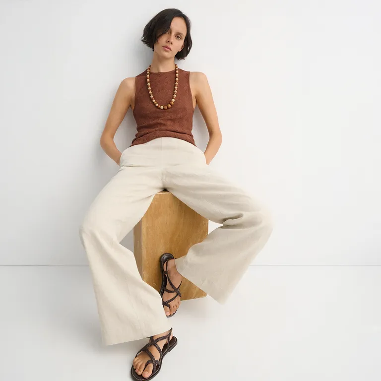 Pantalón 100% Lino Mujer